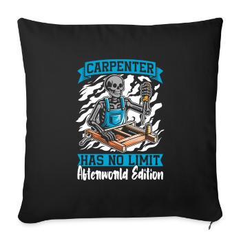Carpenter Carpenter Carpenter Skeleton - Sofa pillowcase 17,3'' x 17,3'' (45 x 45 cm) - black - Front