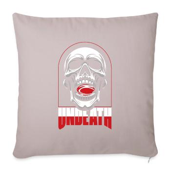 Rugby Skull Undeath - Sofa pillowcase 17,3'' x 17,3'' (45 x 45 cm) - light taupe - Front