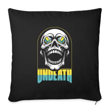 Volleyball Volleyball Player Skull Undeath - Sofa pillowcase 17,3'' x 17,3'' (45 x 45 cm) - black - Front
