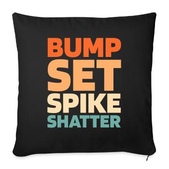 Volleyball Volleyball Players - Sofa pillowcase 17,3'' x 17,3'' (45 x 45 cm) - black - Front