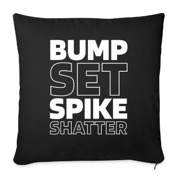 Volleyball Volleyball Players - Sofa pillowcase 17,3'' x 17,3'' (45 x 45 cm) - black - Front