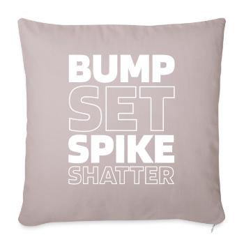 Joueurs de volley-ball - Housse de coussin décorative 45 x 45 cm - taupe clair - Devant