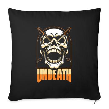 Hiking Wanderer Skull Undeath - Sofa pillowcase 17,3'' x 17,3'' (45 x 45 cm) - black - Front