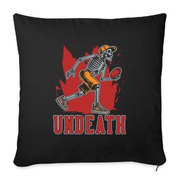 Frisbee Golf Disc Golf Undeath - Sofa pillowcase 17,3'' x 17,3'' (45 x 45 cm) - black - Front