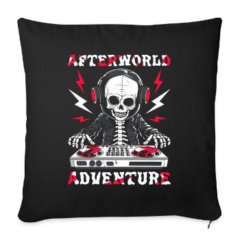 Sound Engineer Sound Engineer Skeleton - Sofa pillowcase 17,3'' x 17,3'' (45 x 45 cm) - black - Front