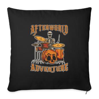 Batterie Batteurs Batteurs - Housse de coussin décorative 45 x 45 cm - noir - Devant