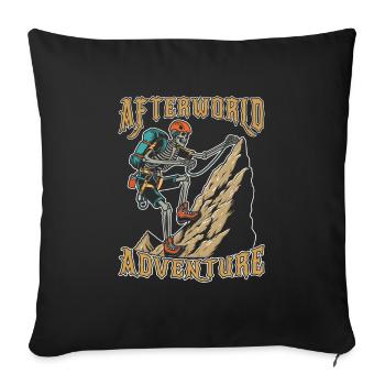 Escalade Climber Afterworld Adventure - Housse de coussin décorative 45 x 45 cm - noir - Devant
