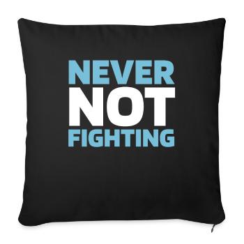 Judoka - Sofa pillowcase 17,3'' x 17,3'' (45 x 45 cm) - black - Front