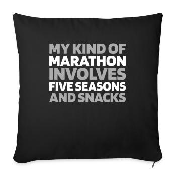 Black Humor Funny Quote Saying - Sofa pillowcase 17,3'' x 17,3'' (45 x 45 cm) - black - Front