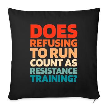 Black Humor Funny Quote Saying - Sofa pillowcase 17,3'' x 17,3'' (45 x 45 cm) - black - Front