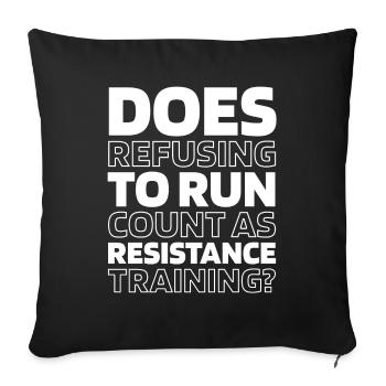 Black Humor Funny Quote Saying - Sofa pillowcase 17,3'' x 17,3'' (45 x 45 cm) - black - Front