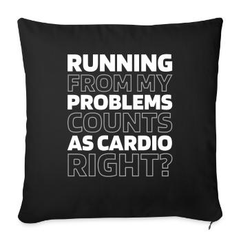 Black Humor Funny Quote Saying - Sofa pillowcase 17,3'' x 17,3'' (45 x 45 cm) - black - Front