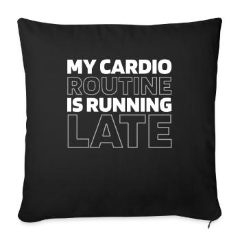 Black Humor Funny Quote Saying - Sofa pillowcase 17,3'' x 17,3'' (45 x 45 cm) - black - Front