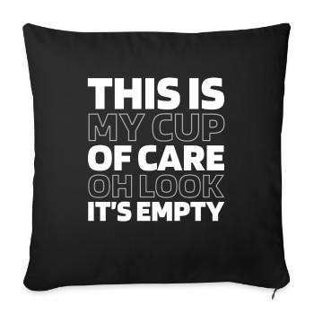 Black Humor Funny Quote Saying - Sofa pillowcase 17,3'' x 17,3'' (45 x 45 cm) - black - Front