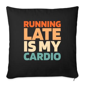 Black Humor Funny Quote Saying - Sofa pillowcase 17,3'' x 17,3'' (45 x 45 cm) - black - Front