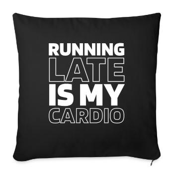 Black Humor Funny Quote Saying - Sofa pillowcase 17,3'' x 17,3'' (45 x 45 cm) - black - Front