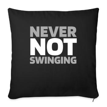 Golf Golfer Golfen - Sofakissenbezug 45 x 45 cm - Schwarz - Vorne