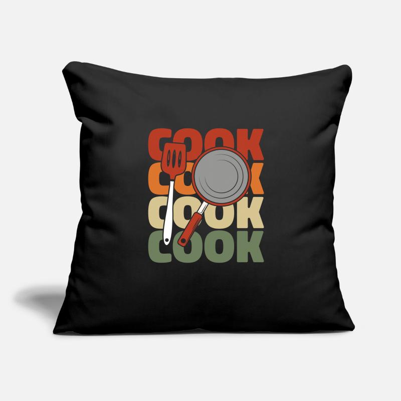 Cuisiner Cuisiner Housse de coussin décorative 45 x 45 cm