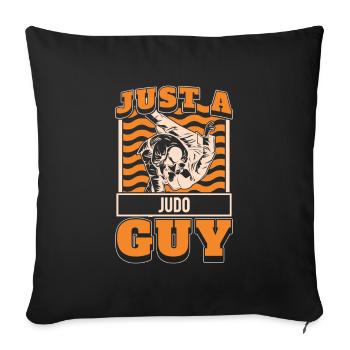 Le judoka n’est qu’un gars de judo - Housse de coussin décorative 45 x 45 cm - noir - Devant