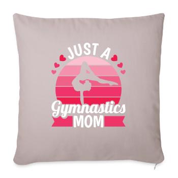 Rsg Turnen Sportgymnastik Just A Gymnastics Mom - Sofa pillowcase 17,3'' x 17,3'' (45 x 45 cm) - light taupe - Front