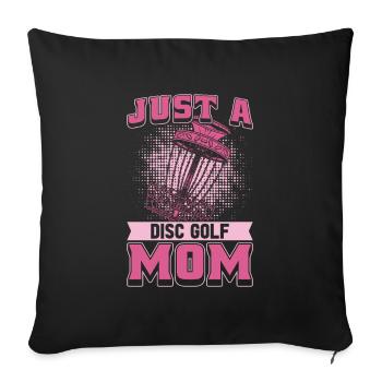 Frisbee Golf Disc Golf Nut - Housse de coussin décorative 45 x 45 cm - noir - Devant