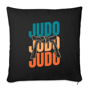 Judoka - Housse de coussin décorative 45 x 45 cm - noir - Devant