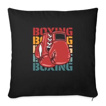 Boxen Boxer - Sofakissenbezug 45 x 45 cm - Schwarz - Vorne