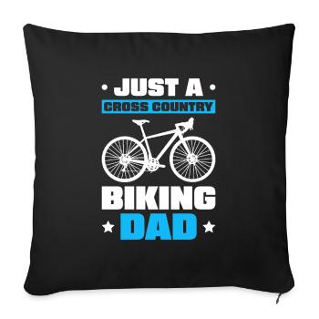Cross Country Mountain Bike Mtb Dad - Sofa pillowcase 17,3'' x 17,3'' (45 x 45 cm) - black - Front