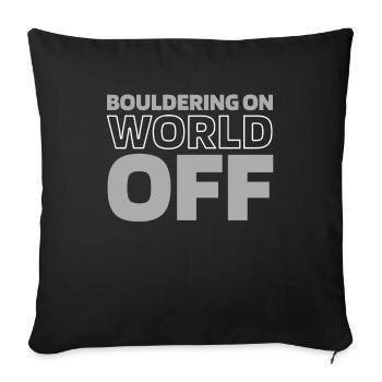 Bloc Bloc Bloc On World Off - Housse de coussin décorative 45 x 45 cm - noir - Devant