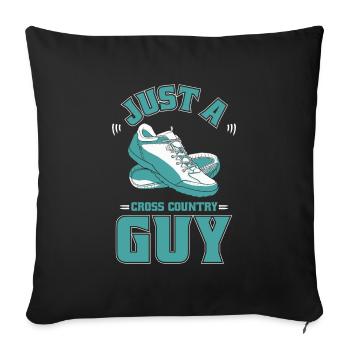 Xc Runner Cross Country Running - Sofa pillowcase 17,3'' x 17,3'' (45 x 45 cm) - black - Front