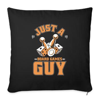 Jeu de société Jeu de société - Housse de coussin décorative 45 x 45 cm - noir - Devant