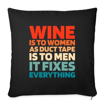 Black Humor Funny Quote Saying - Sofa pillowcase 17,3'' x 17,3'' (45 x 45 cm) - black - Front
