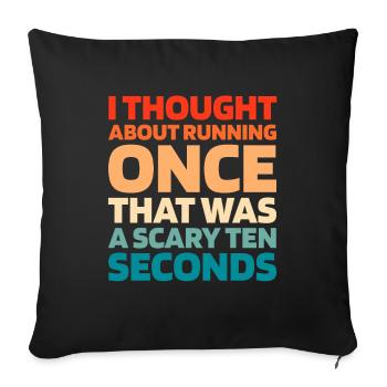 Black Humor Funny Quote Saying - Sofa pillowcase 17,3'' x 17,3'' (45 x 45 cm) - black - Front