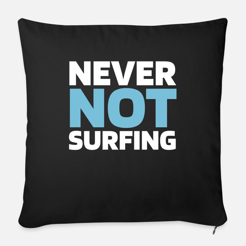 Windsurfen Windsurfer - Sofakissenbezug 45 x 45 cm - Schwarz