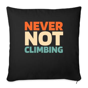 Baumpfleger Baumkletterer Arborist - Sofakissenbezug 45 x 45 cm - Schwarz - Vorne