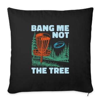Frisbee Golf Disc Golf - Sofa pillowcase 17,3'' x 17,3'' (45 x 45 cm) - black - Front