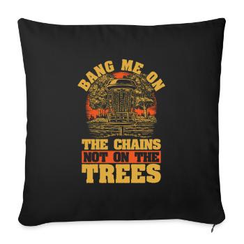 Frisbee Golf Disc Golf - Sofa pillowcase 17,3'' x 17,3'' (45 x 45 cm) - black - Front