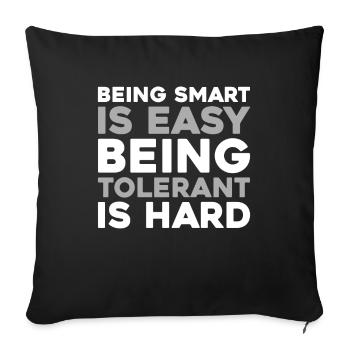 Black Humor Funny Quote Saying - Sofa pillowcase 17,3'' x 17,3'' (45 x 45 cm) - black - Front