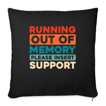 Alzheimer Funny Alzheimers Awareness - Sofa pillowcase 17,3'' x 17,3'' (45 x 45 cm) - black - Front