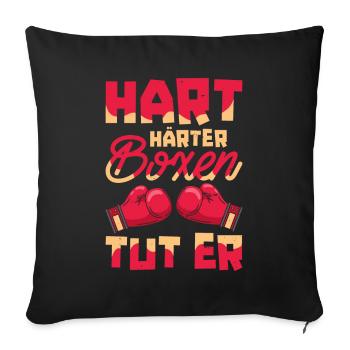 Boxen Boxer - Sofakissenbezug 45 x 45 cm - Schwarz - Vorne