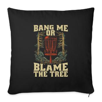 Frisbee Golf Disc Golf - Sofa pillowcase 17,3'' x 17,3'' (45 x 45 cm) - black - Front