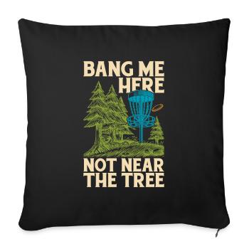 Frisbee Golf Disc Golf - Sofa pillowcase 17,3'' x 17,3'' (45 x 45 cm) - black - Front