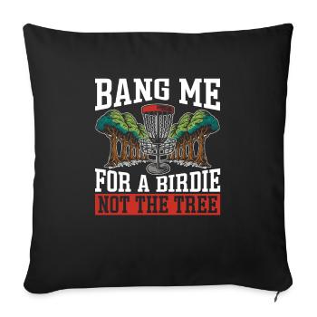 Frisbee Golf Disc Golf - Sofa pillowcase 17,3'' x 17,3'' (45 x 45 cm) - black - Front