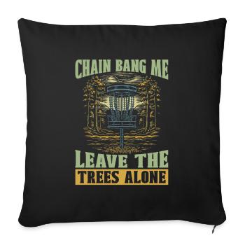 Frisbee Golf Disc Golf - Sofa pillowcase 17,3'' x 17,3'' (45 x 45 cm) - black - Front