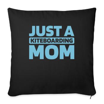Kitesurfer Kitesurfing Kiting Kitesurfing - Sofa pillowcase 17,3'' x 17,3'' (45 x 45 cm) - black - Front