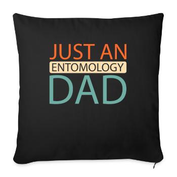 Entomologie Entomologiste Insecte - Housse de coussin décorative 45 x 45 cm - noir - Devant