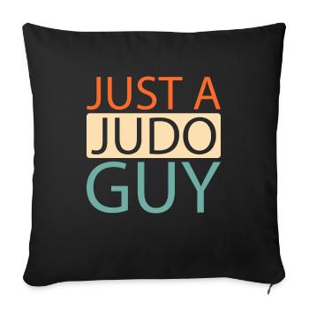 Le judoka n’est qu’un gars de judo - Housse de coussin décorative 45 x 45 cm - noir - Devant