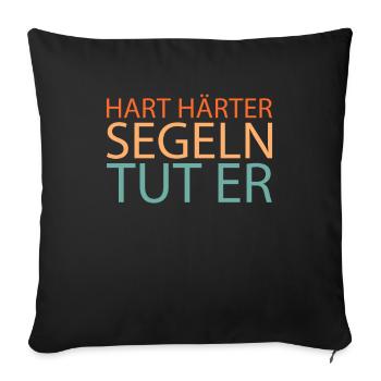 Voilier Voilier - Housse de coussin décorative 45 x 45 cm - noir - Devant