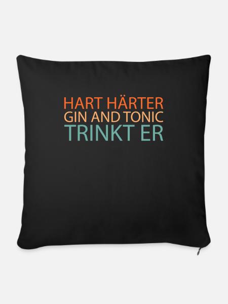 Gin - Sofakissenbezug 45 x 45 cm - Schwarz