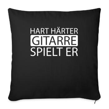 Guitare électrique Guitare électrique - Housse de coussin décorative 45 x 45 cm - noir - Devant